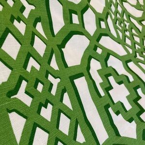 Schumacher Zanzibar Trellis Fabric in Jade - 5 Yards